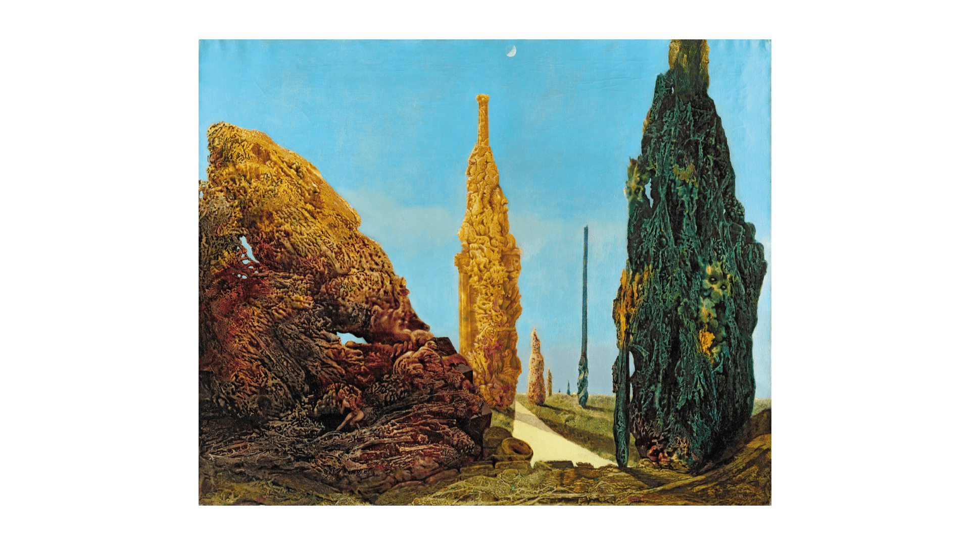 MAX ERNST  Árbol solitario y árboles conyugales, 1940