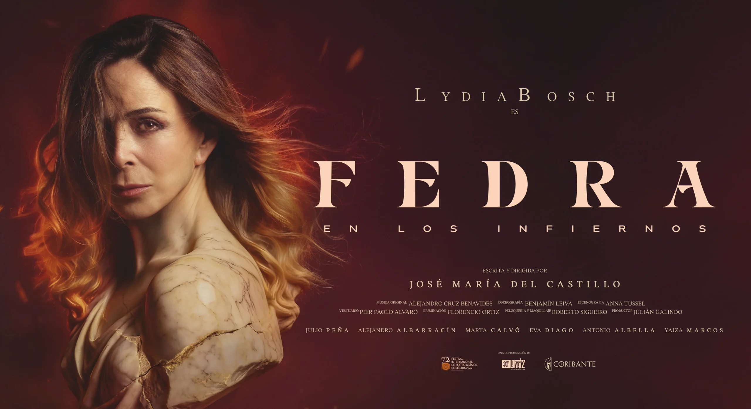 Lydia Bosch regresa al teatro con Fedra en los infiernos en Mérida